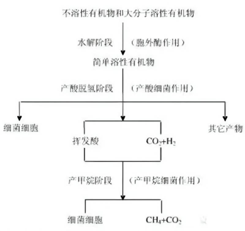 厌氧生物处理法流程图